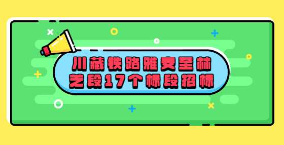 川藏铁路雅安至林芝段17个标段