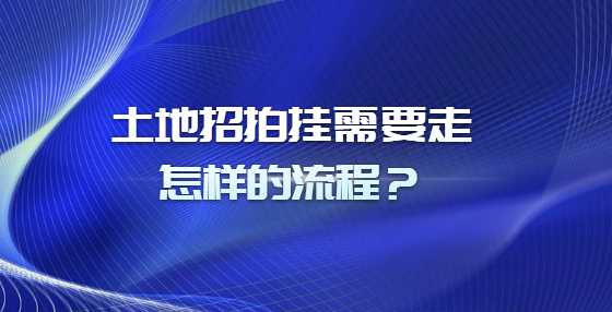 土地招拍挂需要走怎样的流程？