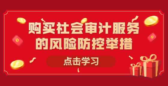 购买社会审计服务的风险防控举措