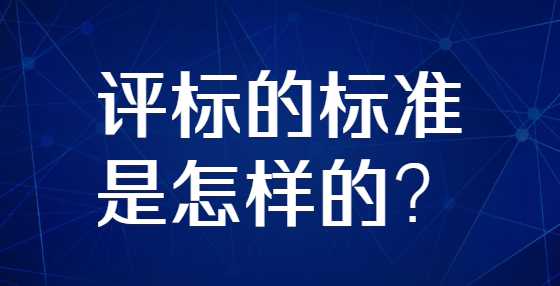 评标的标准是怎样的？